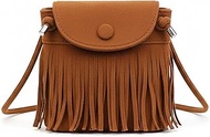 Small Handbag with Tassel Hippie Costume, Retro Saddle Bag, Fashion Crossbody Shoulder Bag, Women, B