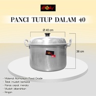 40 CM INNER LID POT / VEGETABLE POT / MULTIPURPOSE POT / ALIMINIUM POT