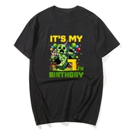 Birthday Boy It's My 7th Birthday 7 Year Old Pixel Gamer T-Shirt Sons B-day Novelty Gift Video Gamin