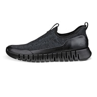 ECCO GRUUV MEN'S LEATHER SLIP-ON SHOES