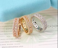 Tiffany 鏤空鑲鑽戒指