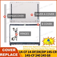 For HP 240 G8 245 G8 14-CF 14-DF 14-DK 14S-CR 14S-CF TPN-l135 lid Frame Hinges Silver L24469-001