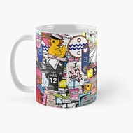 Bl Sticker Bombed Ceramic Mug