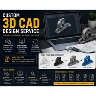 Custom 3D CAD Design Services (From Idea to 3D Model)