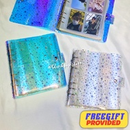 KPOP 4 POCKET STAR HOLOGRAM PHOTOCARD BINDER photocard binder star glitter