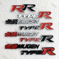 ZR For 3D Metal Car Front Grille Emblem Type R Logo Decal for Honda CIVIC FD2 FD FA 5 Mugen TypeR Ra