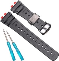Watch Accessories Compatible with Casio G-Shock gmw-b5000 Replacement Band Men's GMW-B5000 Strap Rubber Waterproof Bracelet Stainless Steel Hoop