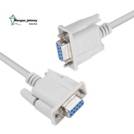 1PC 5ft F / F Serial RS232 Null Modem Cable Female to Female DB9 FTA  Connection 9 Pin Data COM Cabl