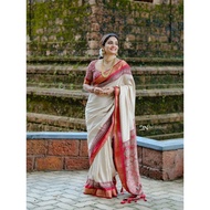 Soft Silk Saree. Blouse & Readymade Saree Stitching Available.