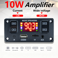 Bluetooth Amplifier Board 10W 2*5W DC 5V Mini Audio Power Module FM Radio USB TF AUX For Car Speaker
