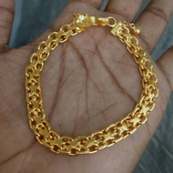 24k gold plated chain bracelet