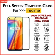 REALME 9 PRO + 9i 5 5i 5S 5 6 6i 7 7i 7 8 PRO 5G 2 3 3 PRO 9D Clear Full Tempered Glass Screen Prote