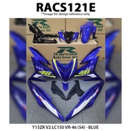 Cover Set Rapido Y15ZR V1 V2 Yamaha LC150 VR-46 (54) Blue Ysuku LC-150 Accessories Motor Y15 ZR Body Covers Color VR46