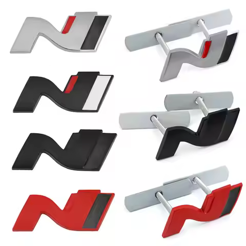 Car Sticker N Line Nline Badge Emblem Decal Front Grille for Hyundai I30 2021 Sonata Elantra Veloste