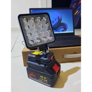 Termurah !!! Paket Lampu LED Portable 8" inch Tenaga Baterai lampu LED lampu cordless Antarmuka bate