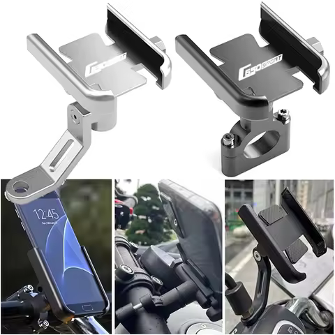For BMW C650 SPORT C650GT C 650 GT 2012-2025 Motorcycle Mobile Phone Holder GPS Navigator Mirror Han