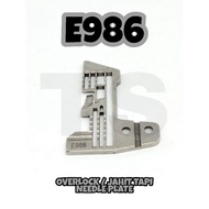 E986 OVERLOCK | JAHIT TAPI NEEDLE PLATE (1 PCS) AT WHOLESALE PRICE