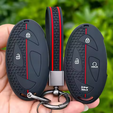 3/4/5/6/7 Buttons Silicone Car Key Case Cover For Hyundai Kona Ev Grandeur GN7 IONIQ 6 2023 2024 Rem