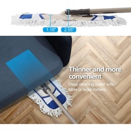 BOOMJOY 50cm Magic Hands Free Spinning Mops Set Squeeze Cleaning Tool  Mop Lantai  2 Cotton Mop Refills