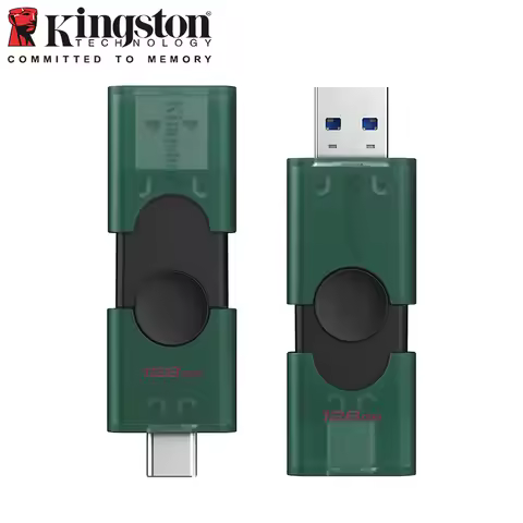Kingston USB 3.2 Dual Type-C USB-A Flash Drive 128GB 256GB OTG Pendrive Memory Stick for iPhone 15 1