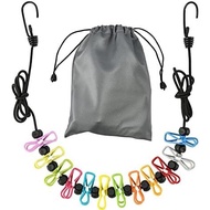 Retractable Portable Clothesline for Travel，Clothing line with 12 Clothes Clips, for Indoor Laundry 