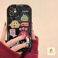 CC37 MONSTER MOTIF SOFTCASE FOR REDMI 14T 14 A3 NOTE 13 NOTE 13 PRO 5G A1 2022 A2 2023 9 9A 9C 10 10