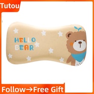 Tutoushop Toddler Pillow  Neck Protection Adjustable Kids Memory Foam Washable Little Bear for Kindergarten Nap