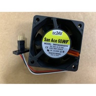 For Sanyo 60*60*25mm DC 24V 0.15A Cooling Fan Fanuc 3pin Plug 9WF0624H4D04