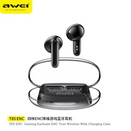 Awei T85 ENC True Wireless Sport Earbuds with Charging Case TWS Bluetooth Earbuds Sport Noise Reduction Wireless Earbuds