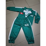 Children's Player Set Size 456 And 230 2-Piece Long-Sleeved Shirt Printed Pullover Show + Elastic Wa