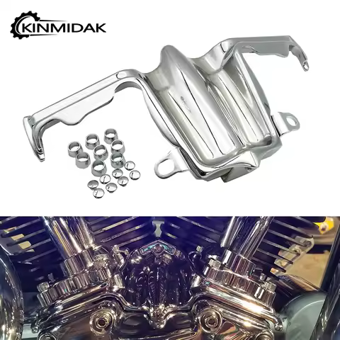 Motorcycle Chrome Tappet Lifter Block Accent Cover For Harley Twin Cam Touring Street Glide Road Kin