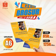 Print A6 Brochures | Flyer A6 Custom Full Color Design | For Business Advertisements 2.000 Sheets