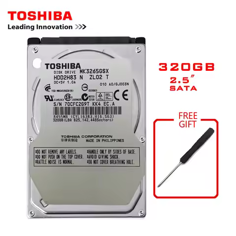 LS Toshiba 2.5 "SATA2 250G 320GB Built-In Hard Drive 5400 RPM Disco Duro Interno Suitable For Laptop
