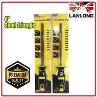 Lanlong 8'' Steel File Triangle l Round File l High Quality l Kikir Besi Wood Metal Grinding