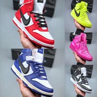 Ambush "Fatal Pink" Genuine Leather Fluorescent High Hook High-Top Casual Sports Skateboard Shoes X8