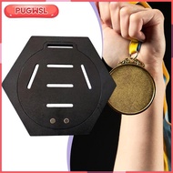 [pugwsl] Medal Display Stand, Versatile Showcase, Wall Mount Award Display Rack Award Holder for Vol