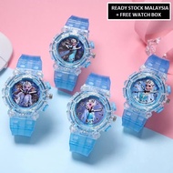 ICE Jam Tangan Kanak-Kanak Kid's Girl Sport and Casual Frozen Analog Silicon Strap with Light Watche