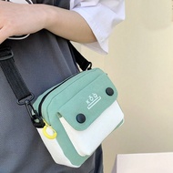 Minimalist Square Bag Canvas For Daily Life, Handbag Schoolbag Sling Bag Sport Bag For High School U