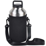 Water Bottle Carrier Neoprene Insulated Water Bottle Sleeve for 64oz Bottle Tumbler Travel Holder Ba