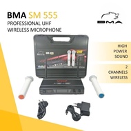 Microphone BMA SM-555 Putih Mic Wireless Professional