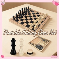 Wooden Chess Set Portable Folding Chess International Chess Set Table Game Premium Board Games Birth