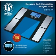 Original Bayers Digital Weight Measuring Scale Fat Calories Muscle Bone Mass Mi