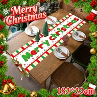 COD Table Cloth Snowman Pattern Tablecloth 70 Inches 183*33cm Party Decoration Merry Christmas
