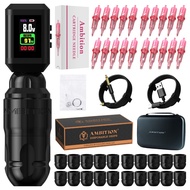 Ambition Lutin Tattoo Pen Kit --SAME PRICE, FREE 20 PC Cartridges (1005RL/1007RL/1209RM/1215RM) + To