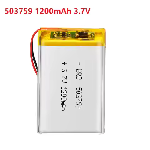 503759 3.7V 1200mAh Li-po Lithium Battery For MP4 MP5 GPS DVD Camera Remote Controller Tablet PC PSP