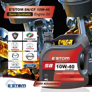 ESTOM SAE 10W40 SEMI SYNTHETIC CAR ENGINE OIL LUBRICANTS (4L)