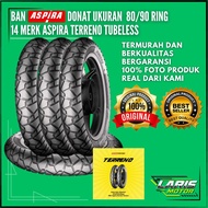 Aspira Terreno Tubeless Motorcycle Tire 80/ 90-14 | Original Aspira Donut Tire with Warranty