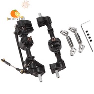 [marvin_ella]2Pcs Front and Rear Portal Axle with Metal Drive Shaft for  C14 C24 C24-1 C34 C44 B14 B
