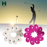 [Homyl] Golf Pieces Headgear Set, 3 4 5 6 7 8 9 a SW PW Golf Clubs Protector Iron Putter