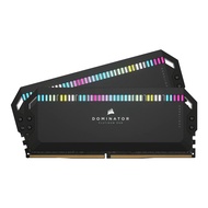 32GB (16GBx2) DDR5 6200MHz RAM (หน่วยความจำ) CORSAIR DOMINATOR PLATINUM RGB DDR5 (BLACK) (CMT32GX5M2